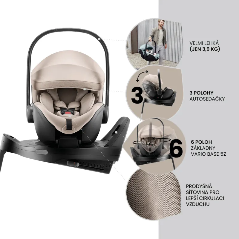 Römer Autosedačka set Baby-Safe Pro + Vario Base 5Z + autosedačka Dualfix 5z Style