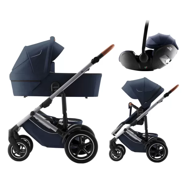 Britax Set kočárek Smile 5Z + hluboká korba + autosedačka Baby-Safe PRO Style