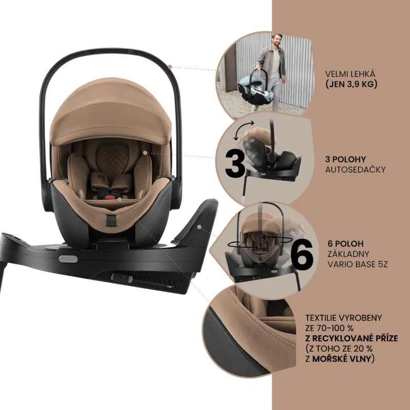 Römer Autosedačka set Baby-Safe Pro + Vario Base 5Z + autosedačka Dualfix 5z Lux