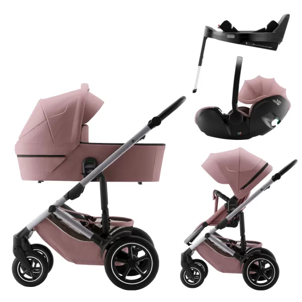 Britax Set kočárek Smile 5Z + hluboká korba + autosedačka Baby-Safe PRO + Vario Base 5Z Style