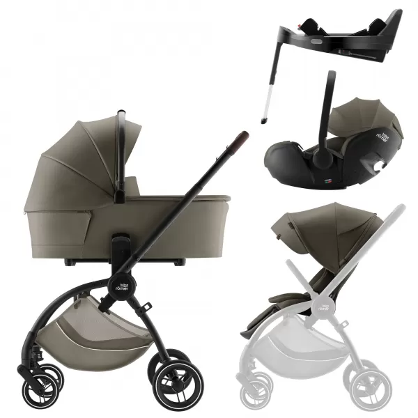 Britax Set kočárek Rio + hluboká korba + autosedačka Baby-Safe PRO + Vario Base 5Z Lux