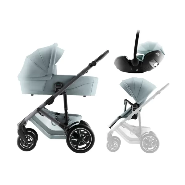 Britax Set kočárek Smile 5Z + hluboká korba + autosedačka Baby-Safe PRO Style