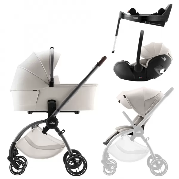 Britax Set kočárek Rio + hluboká korba + autosedačka Baby-Safe PRO + Vario Base 5Z Lux