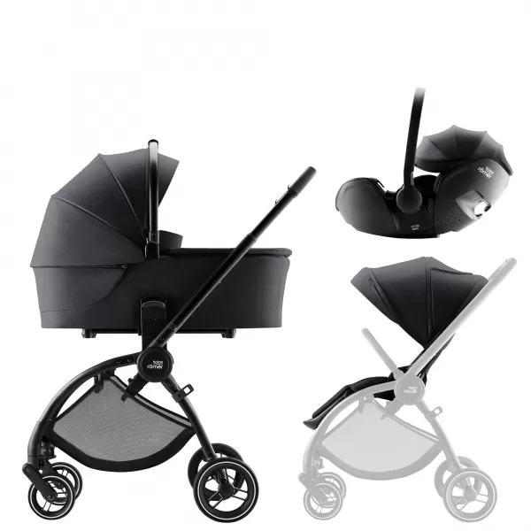 Britax Set kočárek Rio + hluboká korba + autosedačka Baby-Safe PRO Style